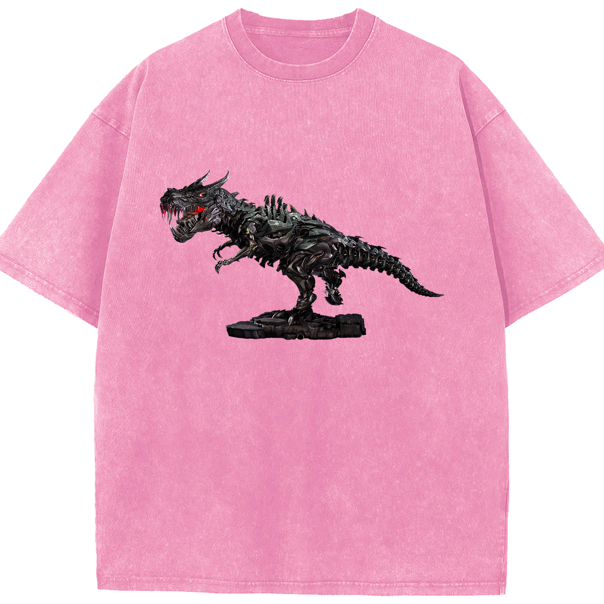 （画像用）  綿100% ヴィンテージ風 半袖Tシャツ（フロントプリント）
